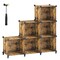 Interlocking Plastic Cube Shelving Unit for Bedroom, Living Room, and Home Storage Use